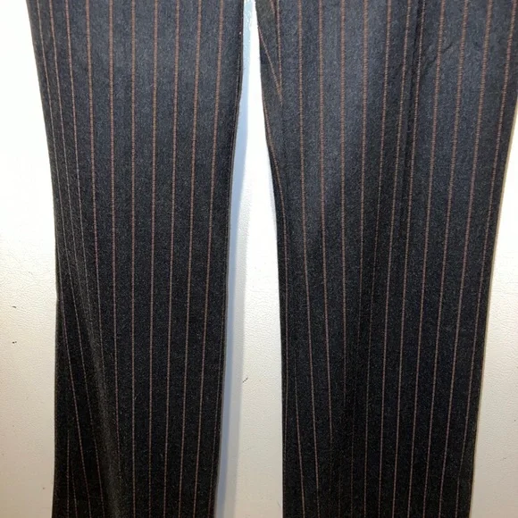 Etcetera Black Gold Copper Stripe LINED Dress Pants Slacks Size 8 Career  Trouser